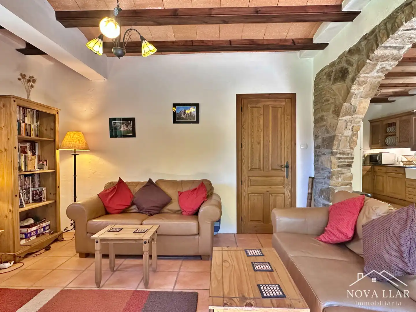 Sala de estar de Finca rústica en venta en Les Llosses con Calefacción, Jardín privado y Terraza