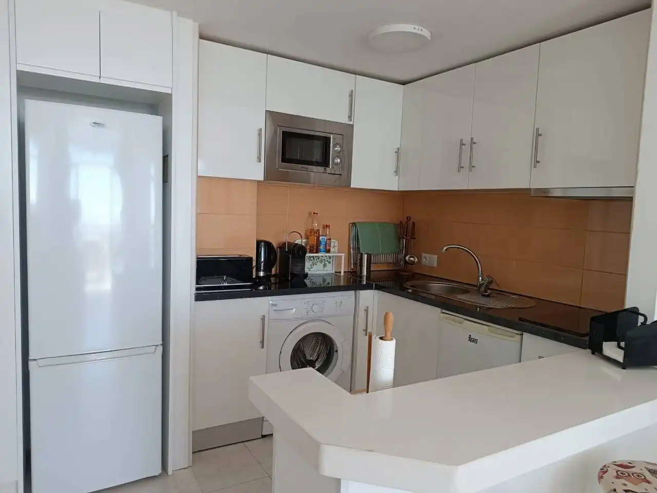 Küche von Wohnungen zur Miete in Benalmádena mit Klimaanlage, Terrasse und Möbliert