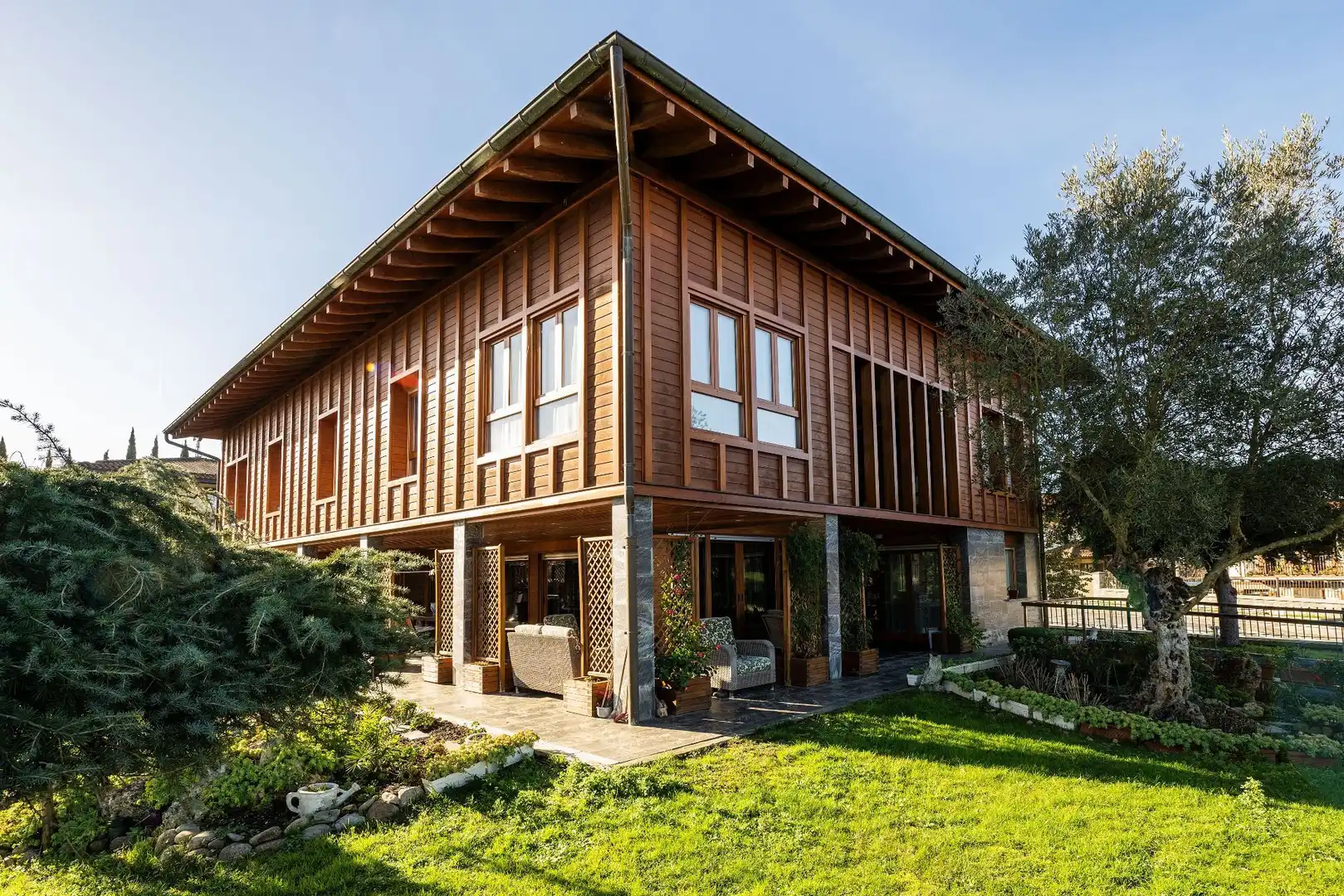 Vista exterior de Casa o chalet en venta en Olaberria con Calefacción, Jardín privado y Terraza