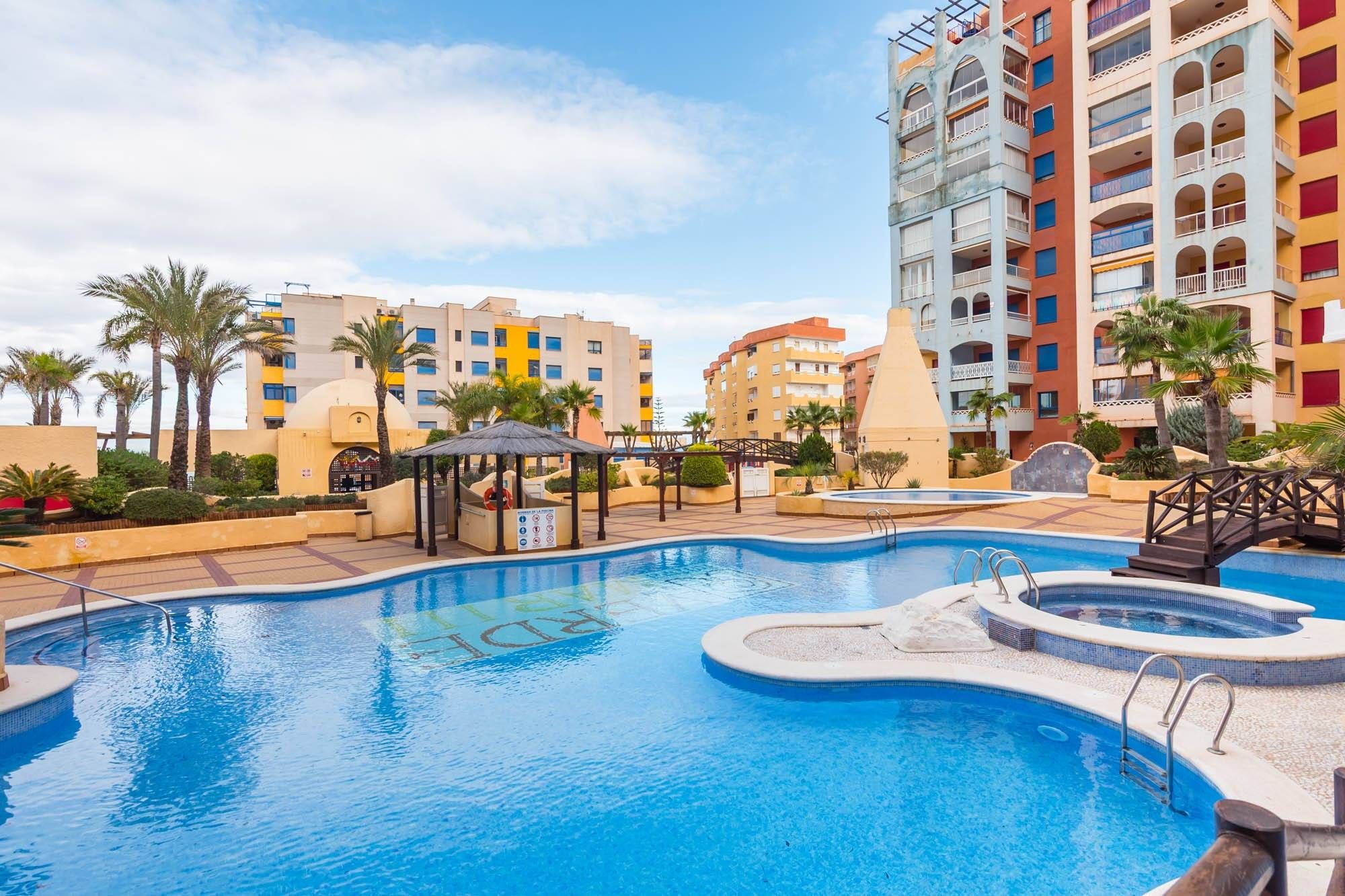 Swimming pool of Flat for sale in Cartagena  with Air Conditioner, Heating and Balcony