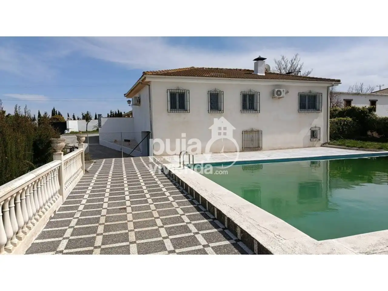 Vista exterior de Casa o chalet en venta en Moraleda de Zafayona con Aire acondicionado, Calefacción y Jardín privado