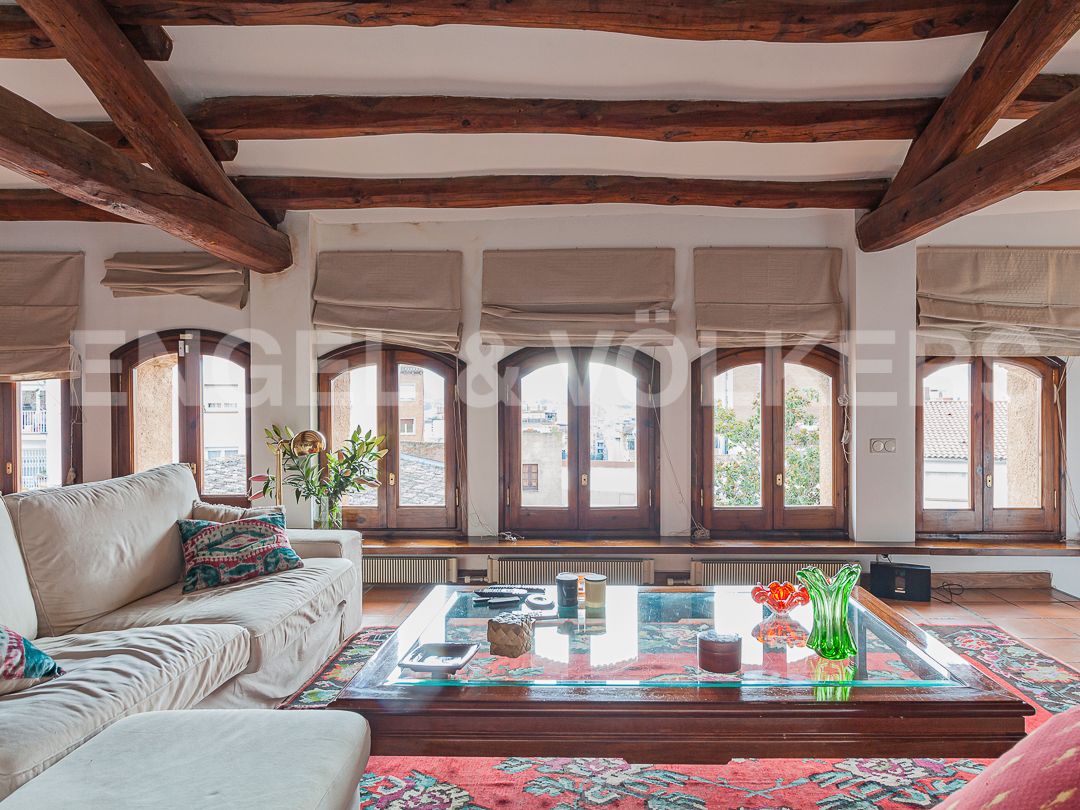 Living room of House or chalet for sale in Sant Cugat del Vallès  with Air Conditioner, Heating and Private garden