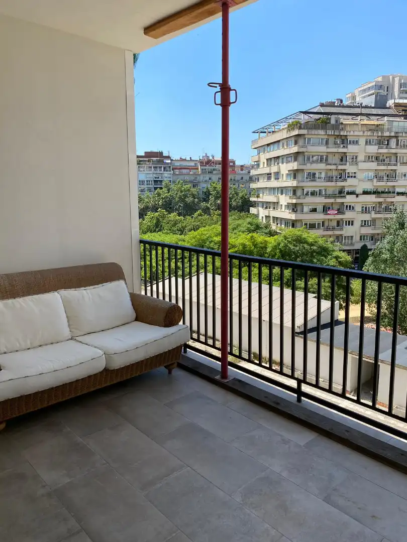 Terrasse von Wohnung zur Miete in Barcelona mit Klimaanlage, Heizung und Parkett