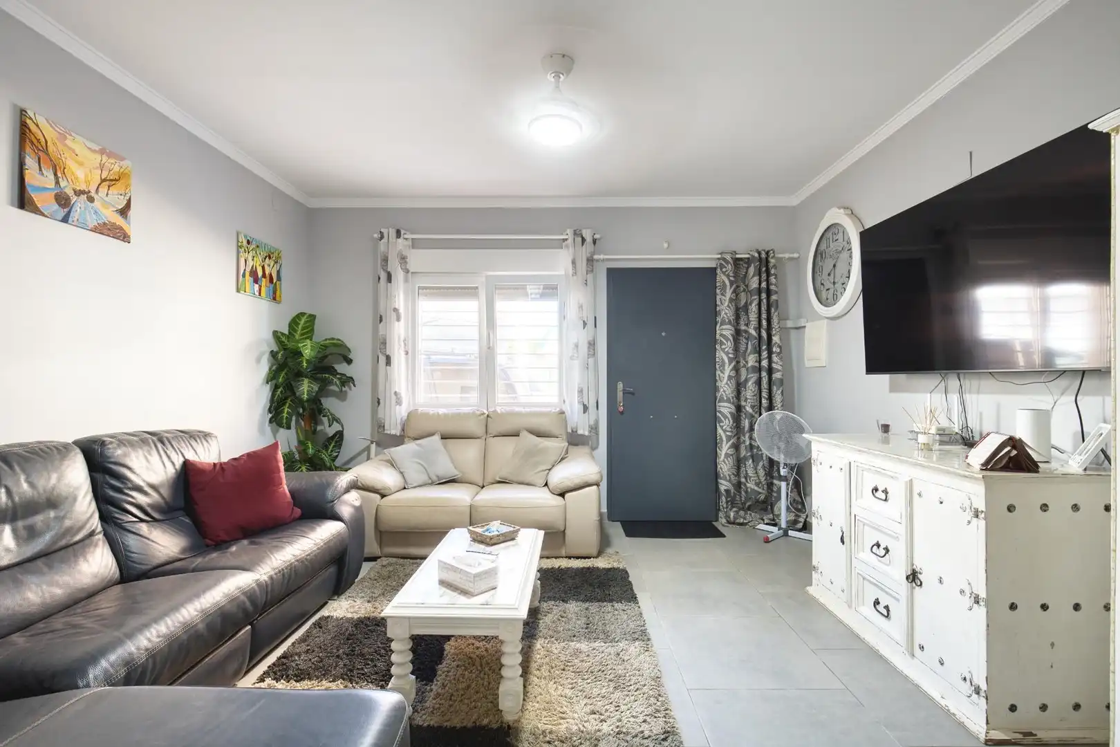 Sala de estar de Casa adosada en venta en Torre-Pacheco con Aire acondicionado, Calefacción y Jardín privado