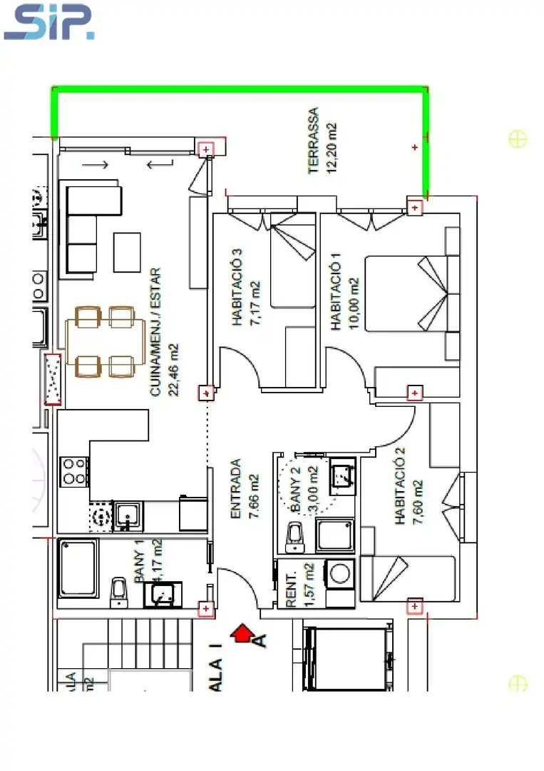 Wohnung zum Verkauf in Santa Margarida I Els Monjos mit Parkett, Terrasse und Balkon