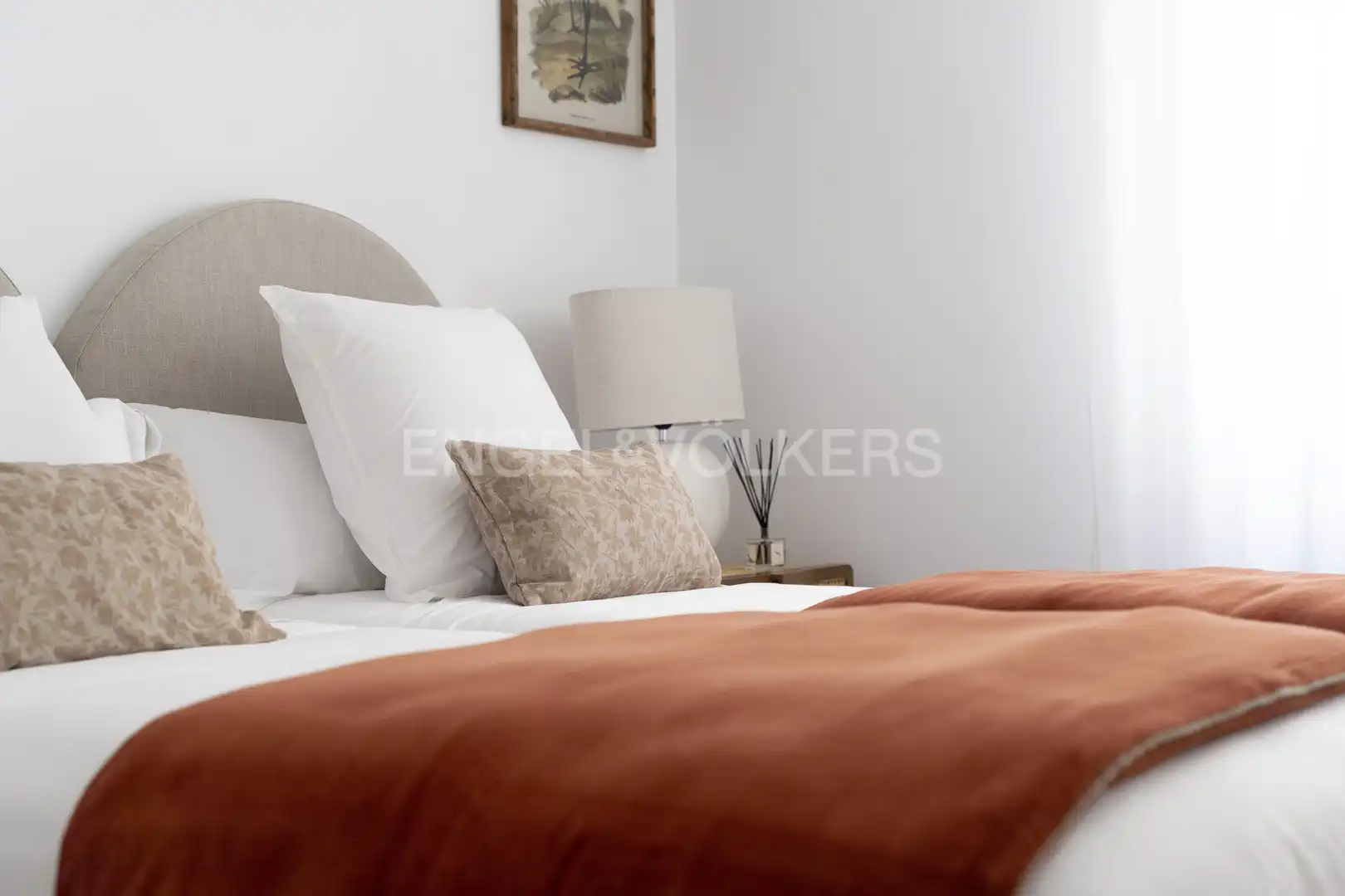 Schlafzimmer von Wohnung zur Miete in Madrid mit Klimaanlage, Heizung und Möbliert