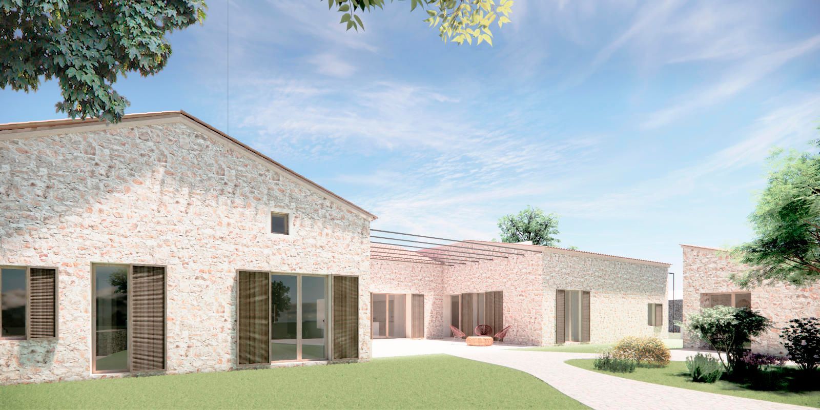 Vista exterior de Finca rústica en venda en Pollença amb Jardí privat, Terrassa i Traster