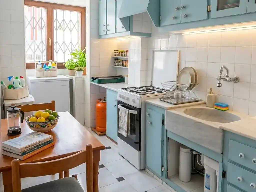 Kitchen of Flat for share in Gandia  with Air Conditioner and Furnished