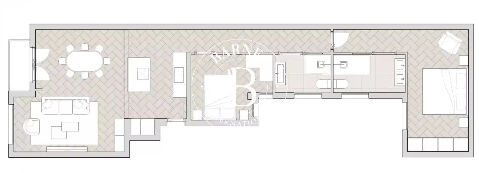 Bedroom of Flat for sale in Madrid  with Air Conditioner, Heating and Furnished