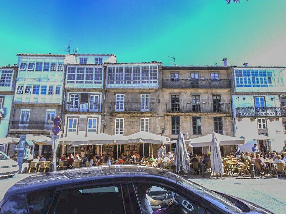 Exterior view of House or chalet for sale in Santiago de Compostela   with Balcony