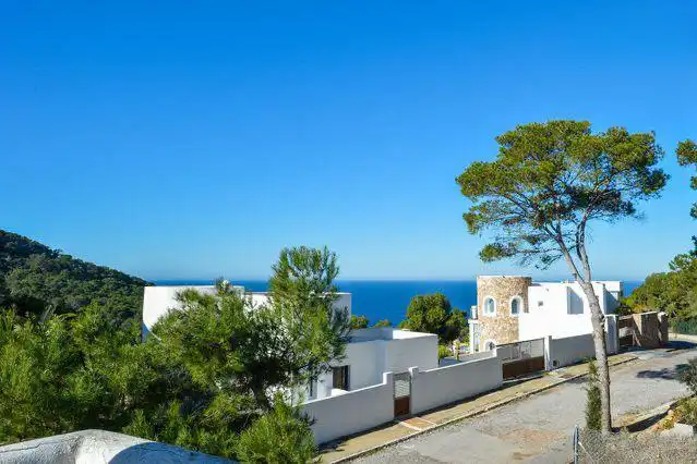 Vista exterior de Casa adosada de alquiler en Sant Josep de sa Talaia con Aire acondicionado, Jardín privado y Terraza