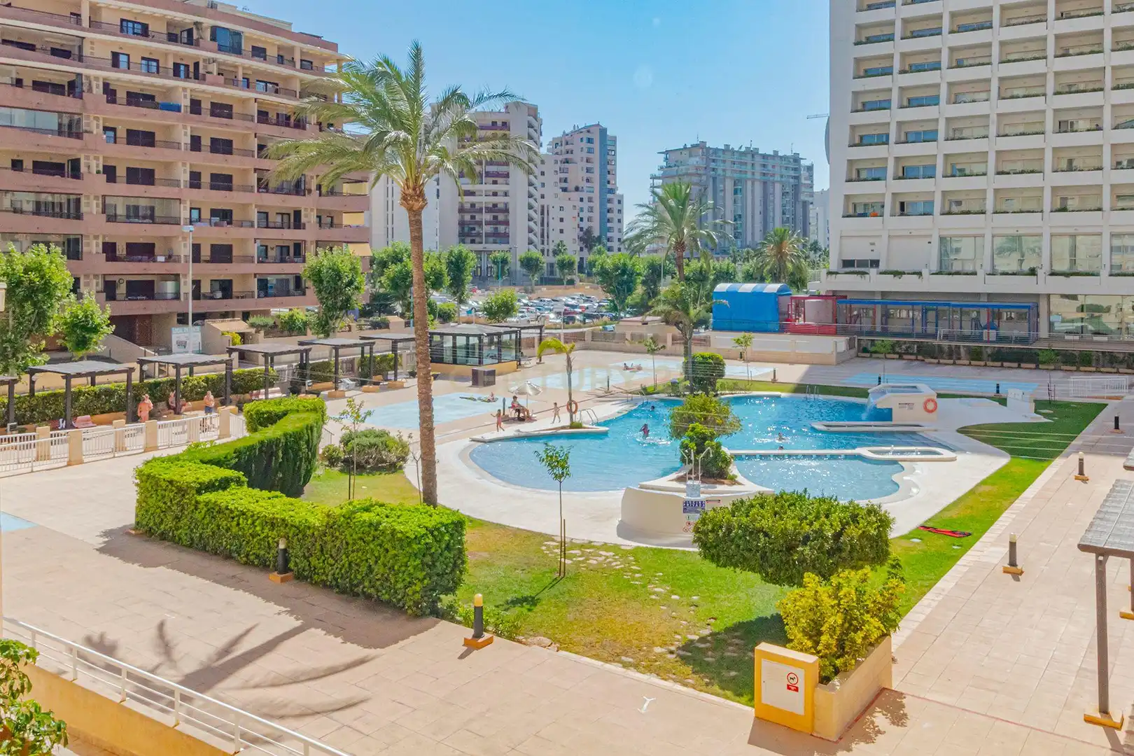 Piscina de Apartament de lloguer en Calpe / Calp amb Aire condicionat, Piscina i Rentadora