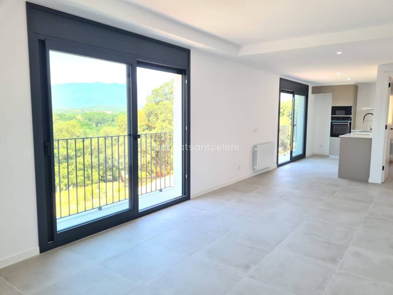 Living room of Flat for sale in Hostalric  with Air Conditioner, Heating and Balcony