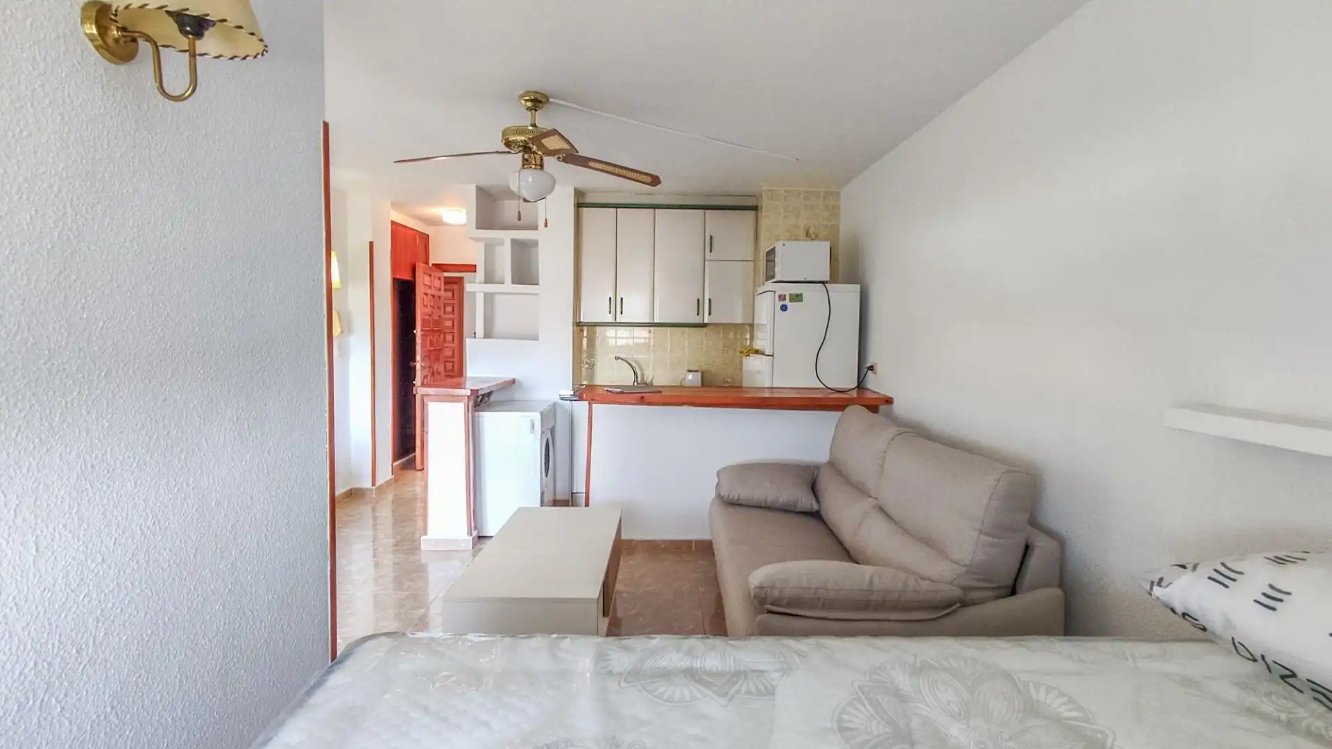 Sala de estar de Estudio en venta en San Javier con Aire acondicionado, Jardín privado y Amueblado