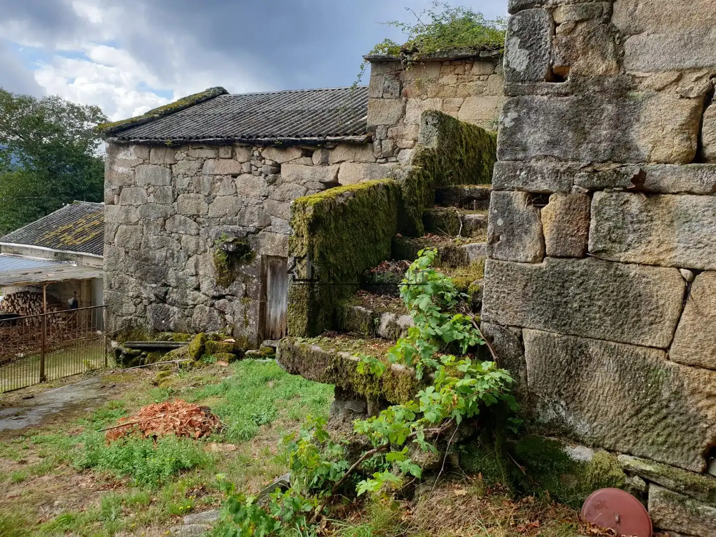 Vista exterior de Casa o chalet en venta en Campo Lameiro con Jardín privado