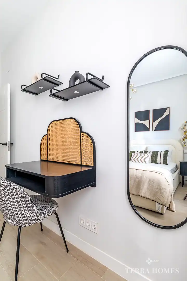 Habitación de Apartamento de alquiler en Madrid con Aire acondicionado, Amueblado y Internet