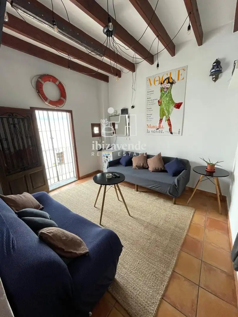 Sala d'estar de Dúplex de lloguer en Eivissa amb Terrassa i Moblat