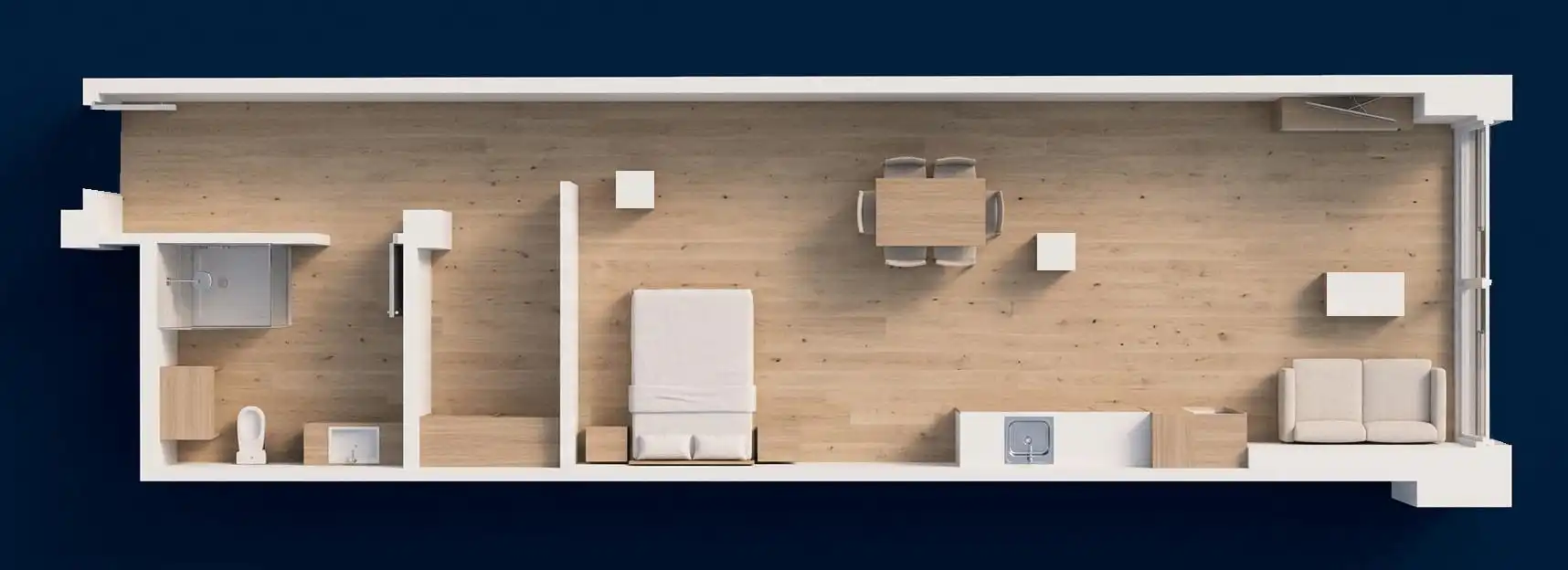 Schlafzimmer von Loft zum Verkauf in Castellón de la Plana / Castelló de la Plana