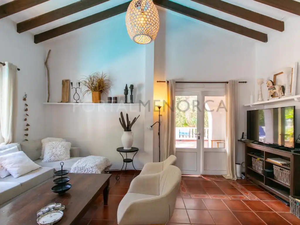 Sala d'estar de Casa o xalet en venda en Es Mercadal amb Aire condicionat i Piscina