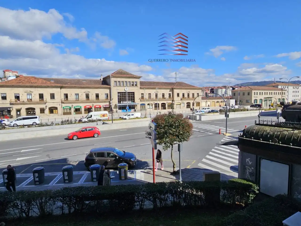 Vista exterior de Piso de alquiler en Ourense Capital  con Calefacción, Amueblado y Balcón