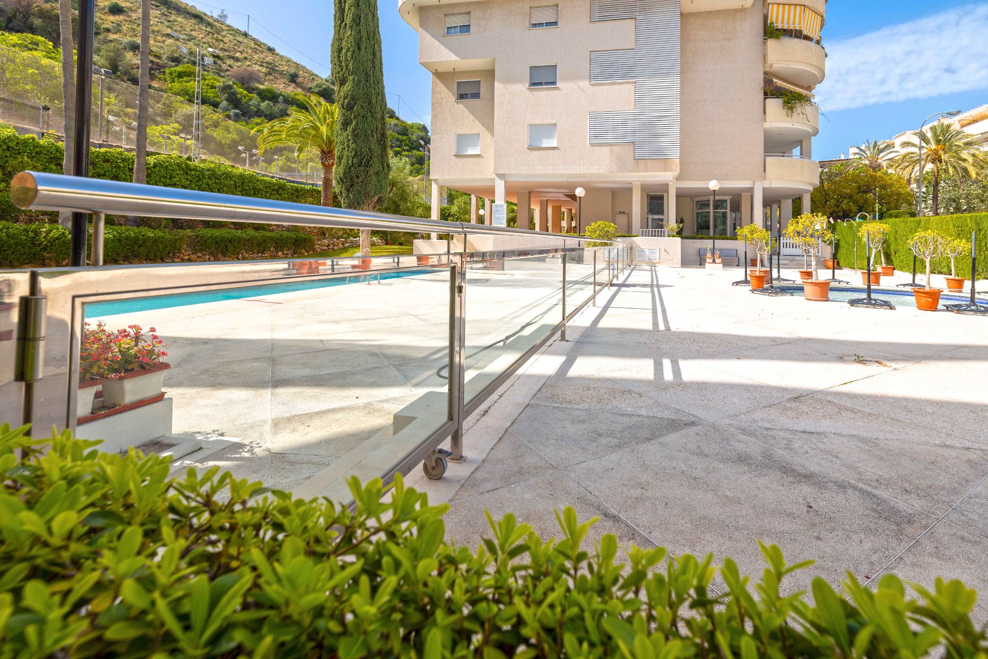 Vista exterior de Pis en venda en Málaga Capital amb Aire condicionat, Jardí privat i Traster