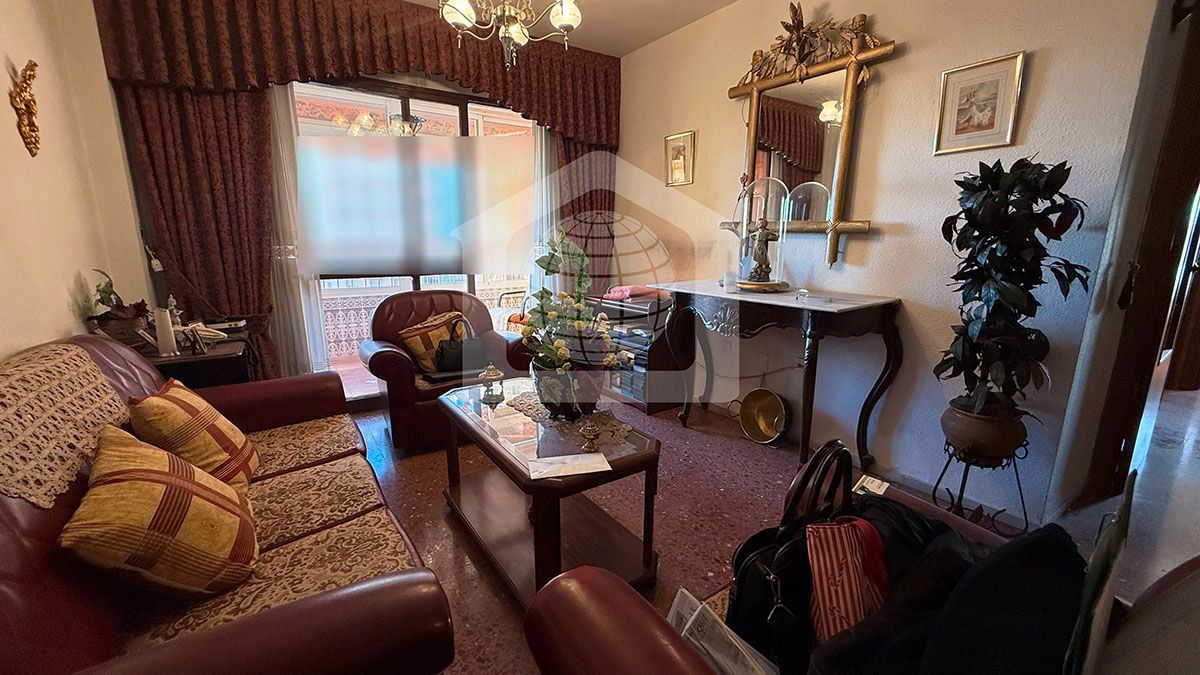 Living room of Flat for sale in Málaga Capital  with Terrace and Furnished