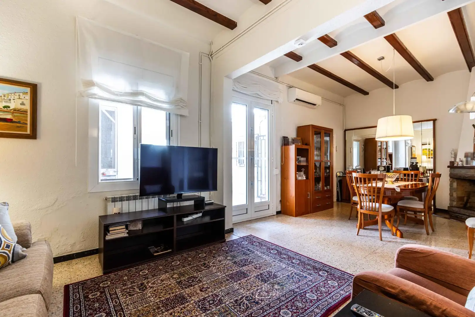 Sala d'estar de Casa o xalet en venda en Castellar del Vallès amb Aire condicionat, Calefacció i Jardí privat