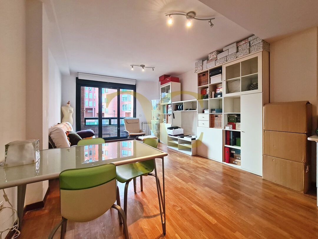 Sala d'estar de Apartament en venda en Oviedo  amb Calefacció, Terrassa i Balcó