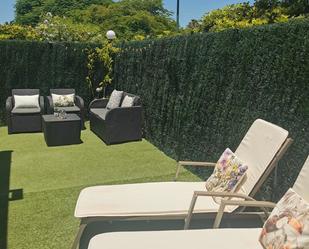 Terrasse von Einfamilien-Reihenhaus miete in San Bartolomé de Tirajana mit Klimaanlage, Privatgarten und Terrasse