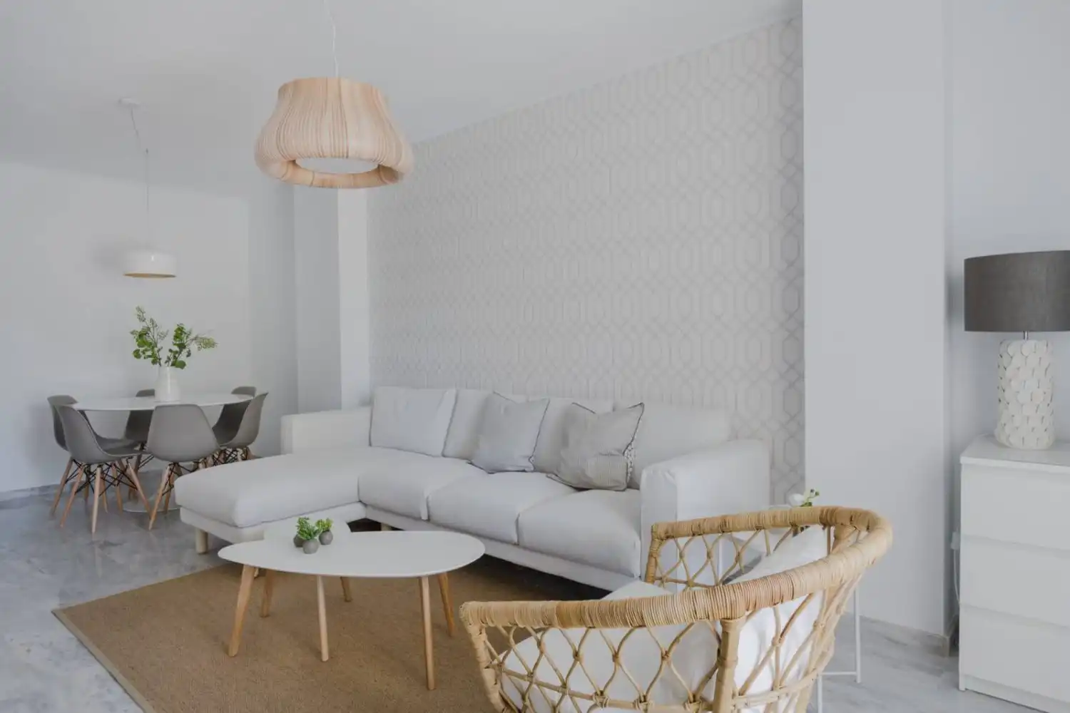Sala d'estar de Apartament de lloguer en Marbella amb Terrassa