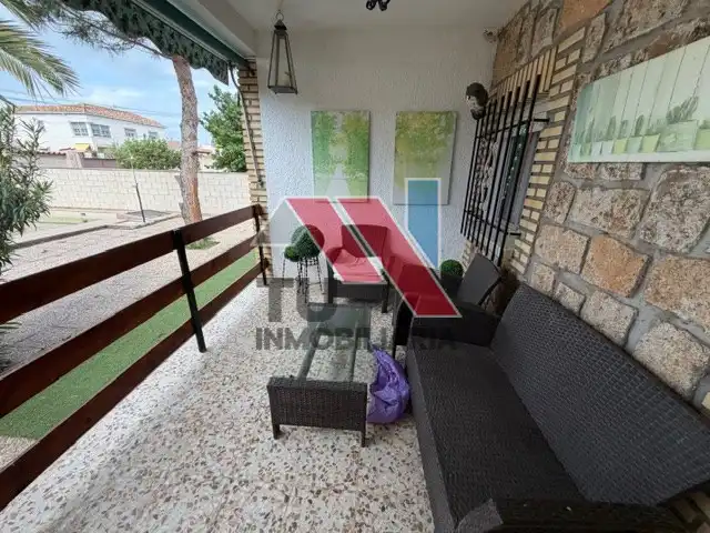 Terrassa de Casa o xalet en venda en Villamiel de Toledo amb Aire condicionat, Terrassa i Piscina