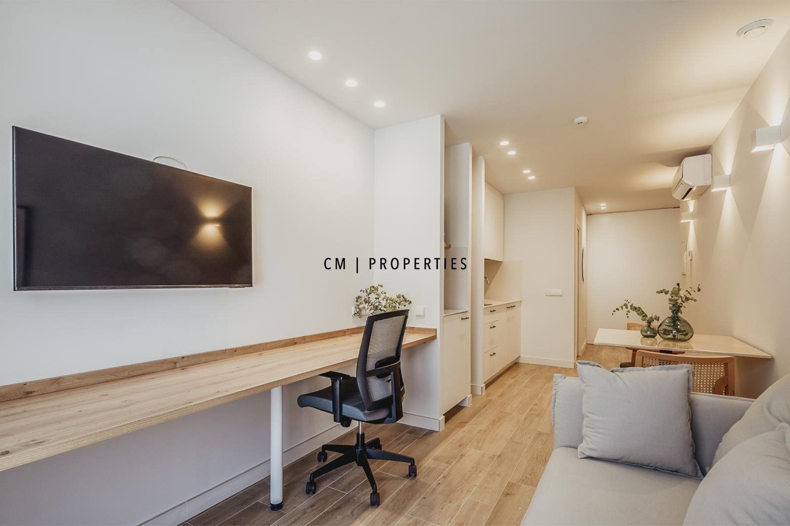 Bedroom of Flat to rent in  Valencia Capital  with Air Conditioner, Heating and Terrace