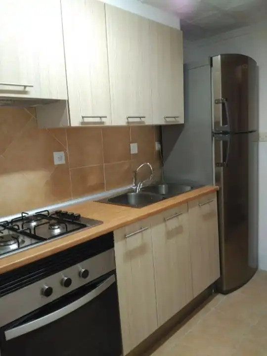 Kitchen of Flat for rent in Burjassot  with Air Conditioner, Furnished and Oven
