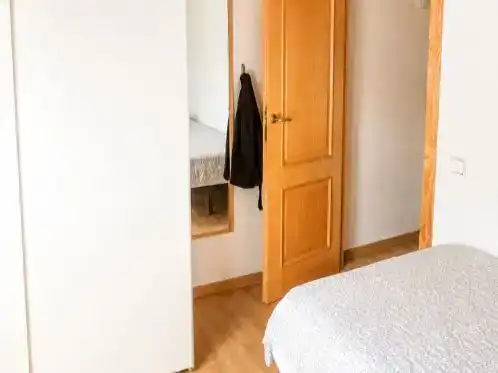 Bedroom of Flat for sale in Badalona  with Air Conditioner