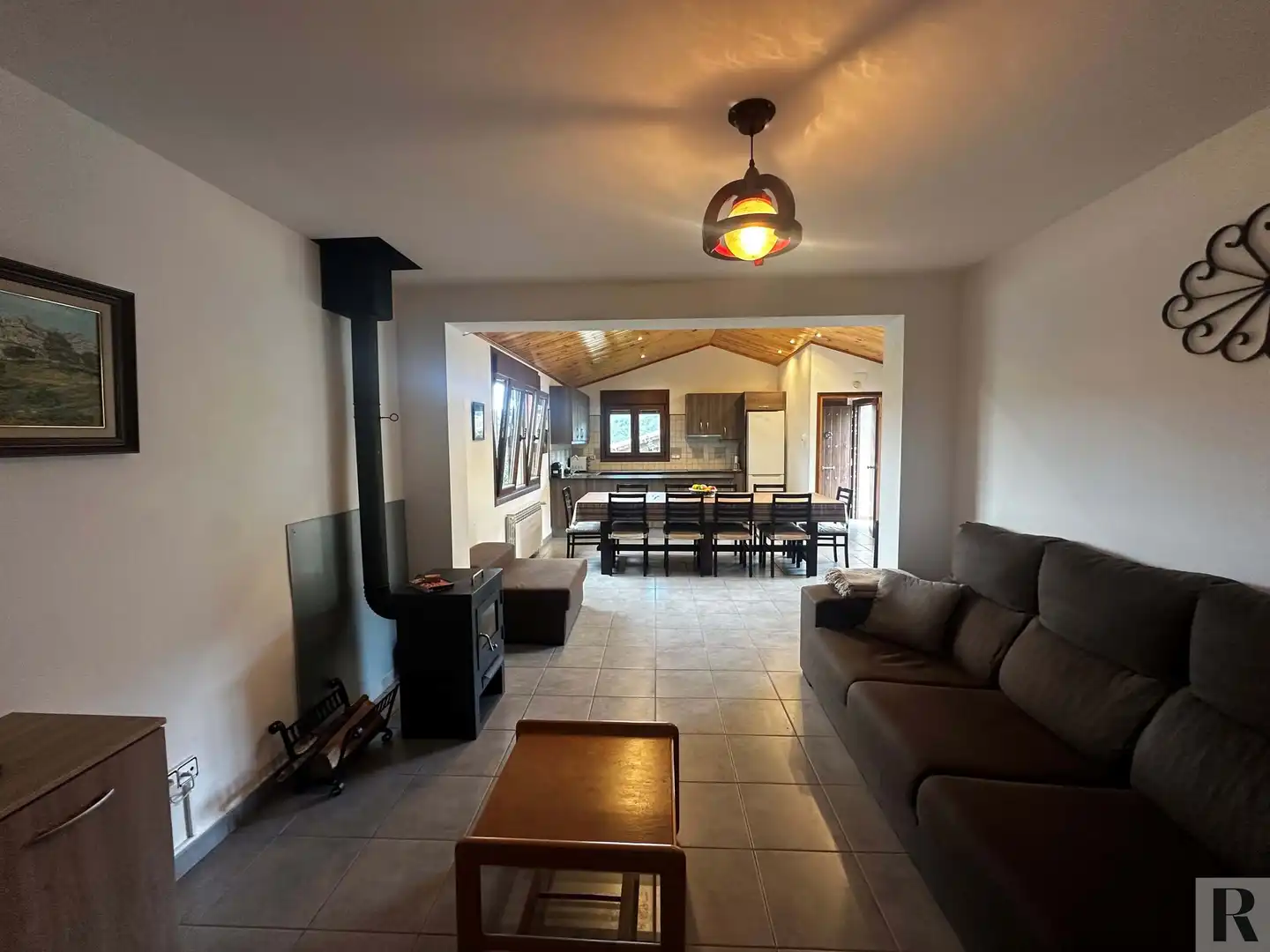 Wohnzimmer von Einfamilien-Reihenhaus zur Miete in Vallcebre mit Heizung und Terrasse