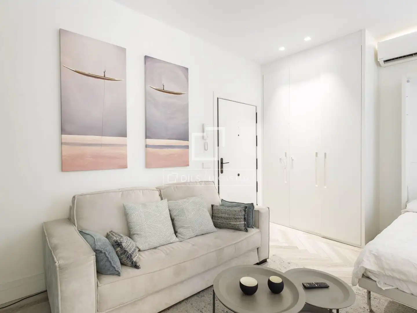 Sala de estar de Loft de alquiler en Madrid con Aire acondicionado, Calefacción y Amueblado