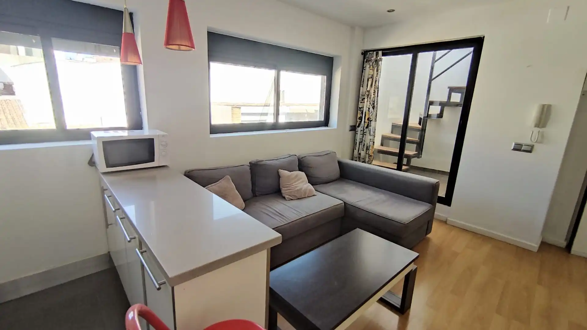 Living room of Attic for rent in Málaga  with Air Conditioner, Heating and Terrace