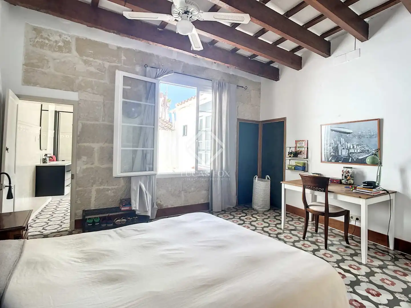 Bedroom of Houses for sale in Maó - Mahón  with Air Conditioner, Heating and Parquet flooring