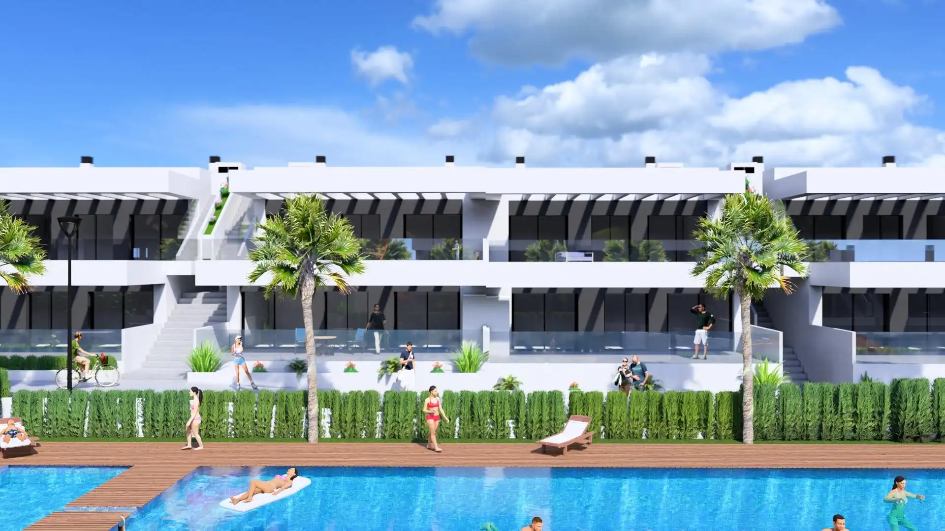 Appartement compact avec piscine à vendre à Algorfa