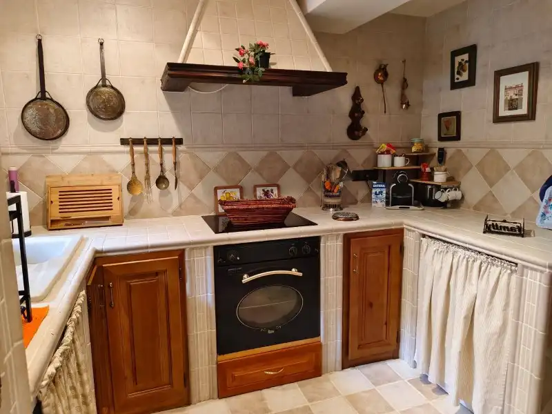 Cocina de Casa o chalet en venta en Bustarviejo con Calefacción, Parquet y Terraza