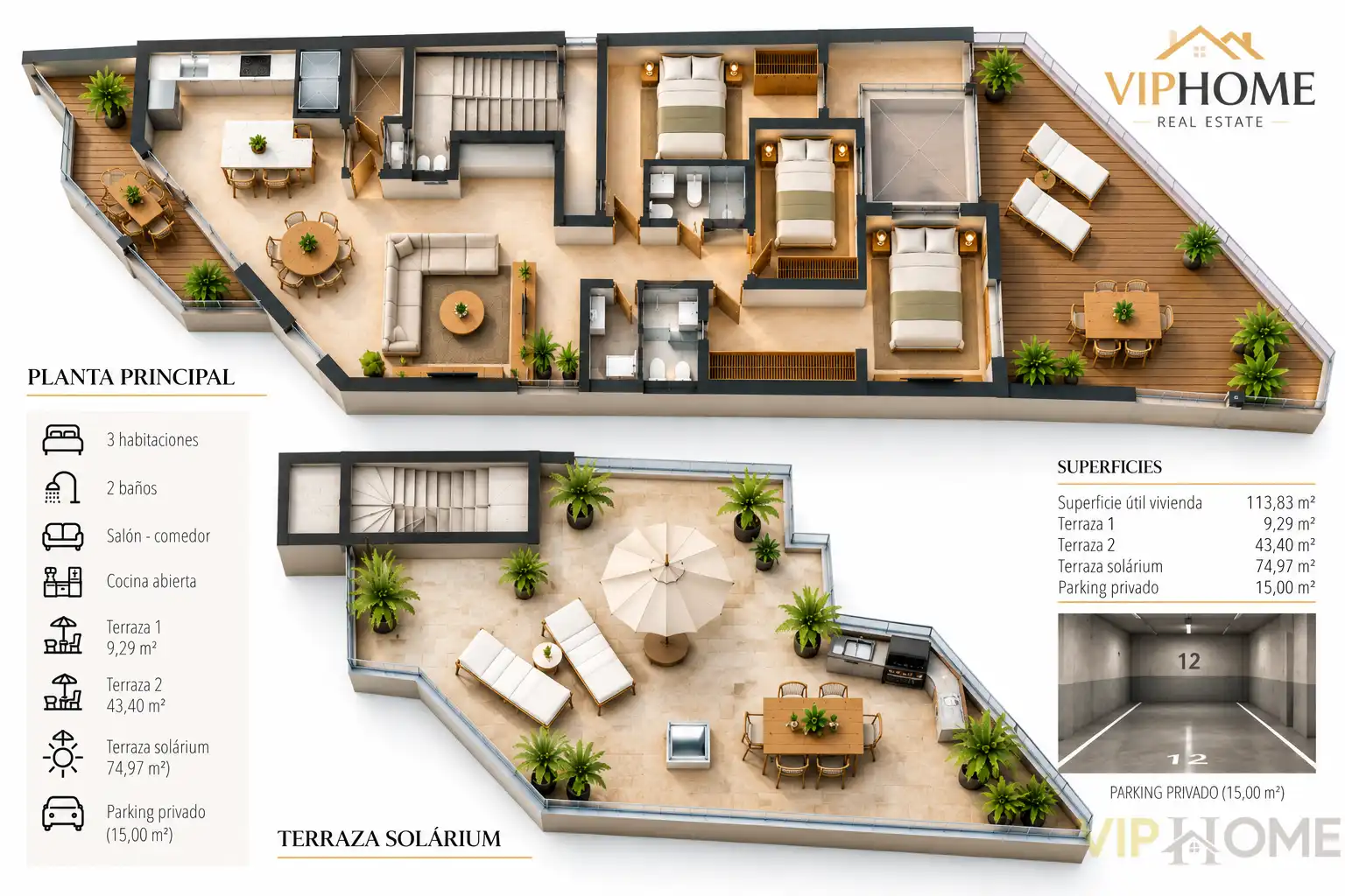 Penthouse for sale in Santa Cristina Poble