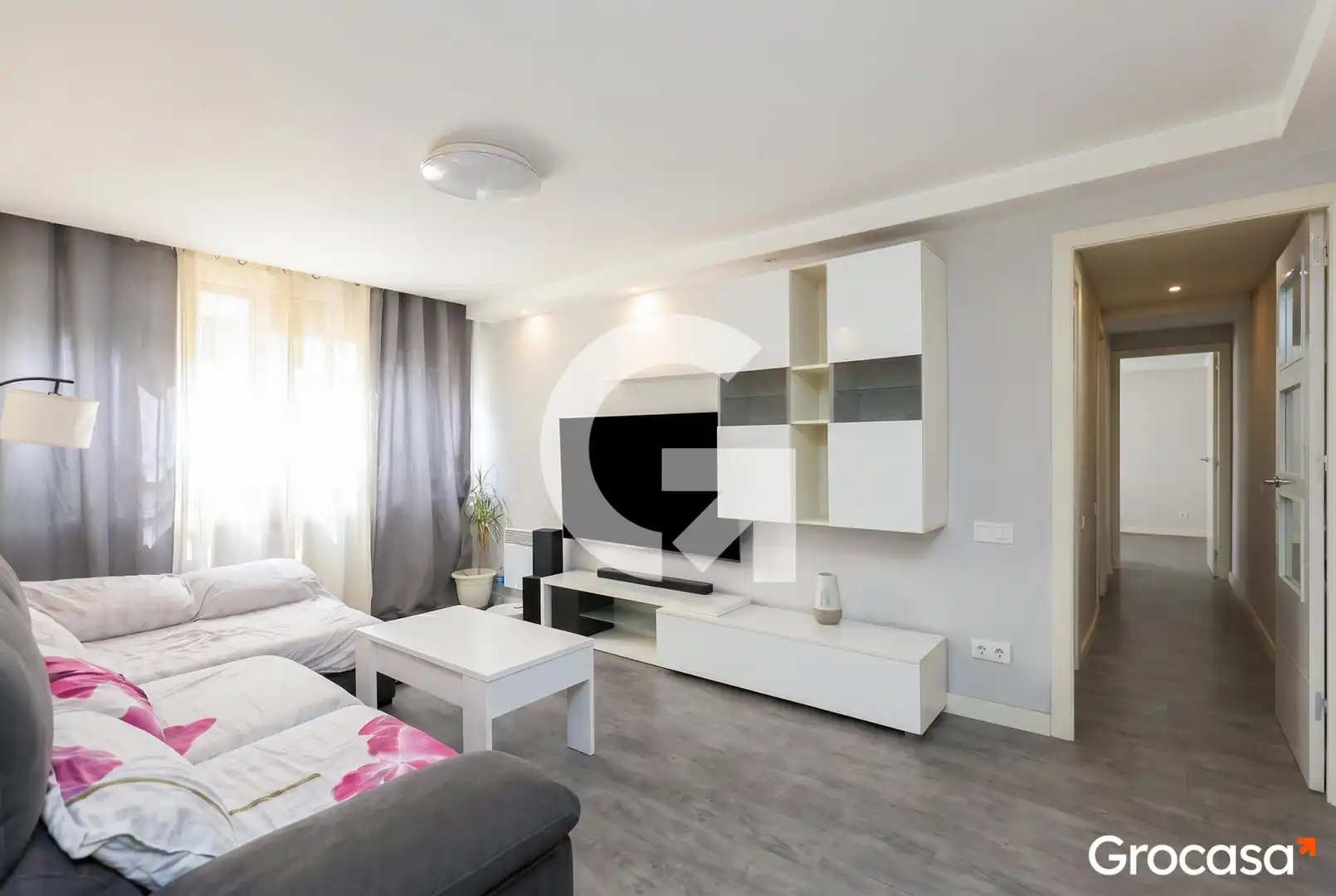 Living room of Flat for sale in Cornellà de Llobregat  with Air Conditioner