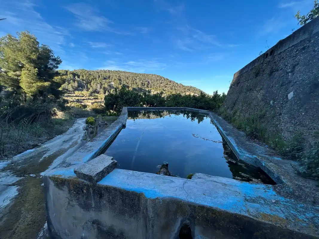 Piscina de Finca rústica en venda en Oliva amb Moblat