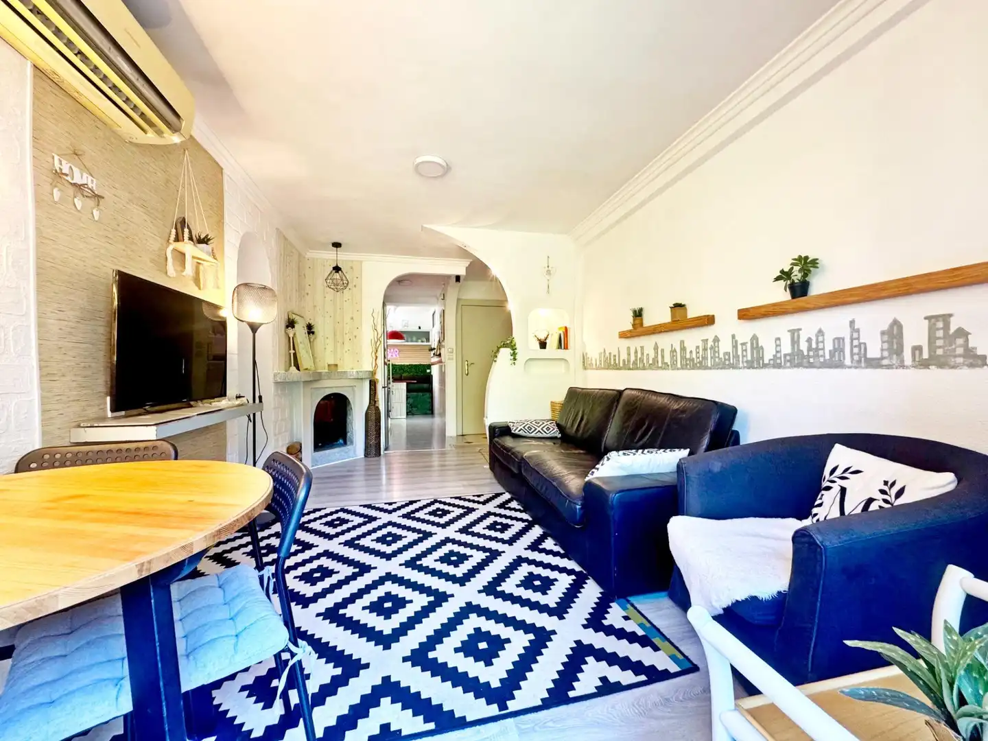 Sala de estar de Piso en venta en Málaga con Aire acondicionado, Terraza y Amueblado