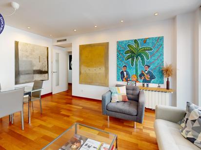 Living room of Flat for sale in  Valencia Capital  with Air Conditioner, Heating and Private garden
