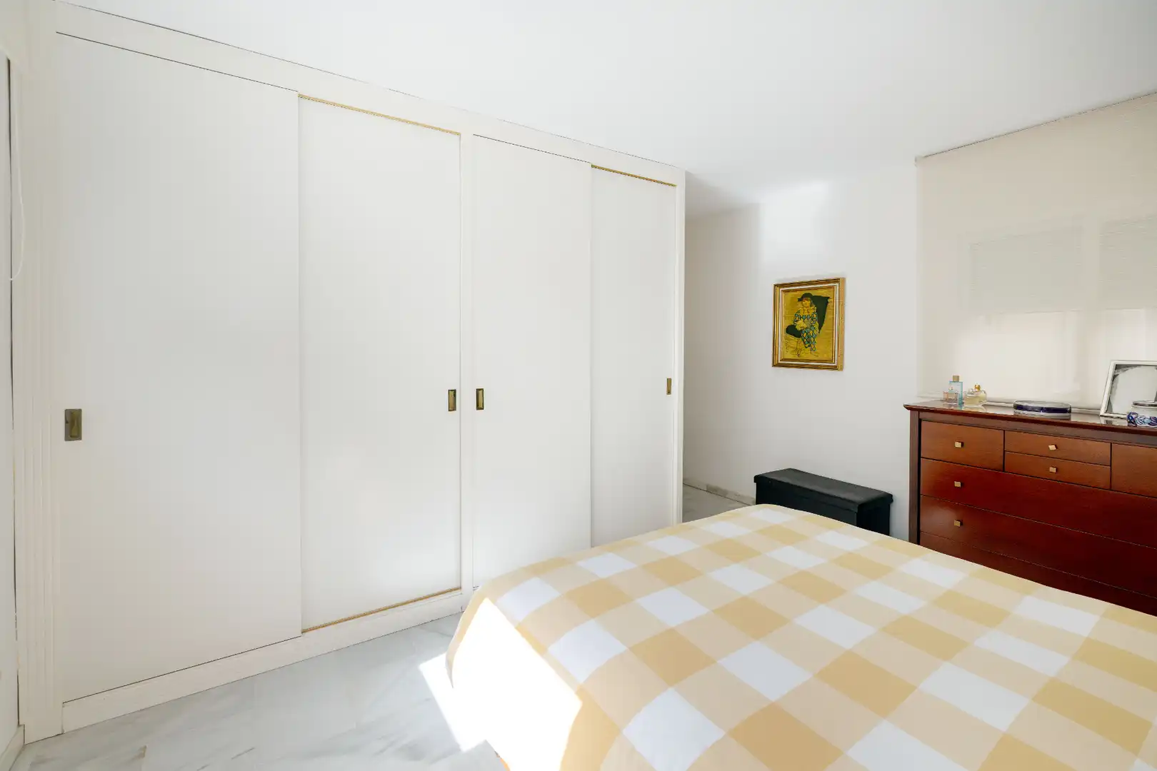 Schlafzimmer von Wohnung zum Verkauf in Málaga mit Klimaanlage, Privatgarten und Abstellraum