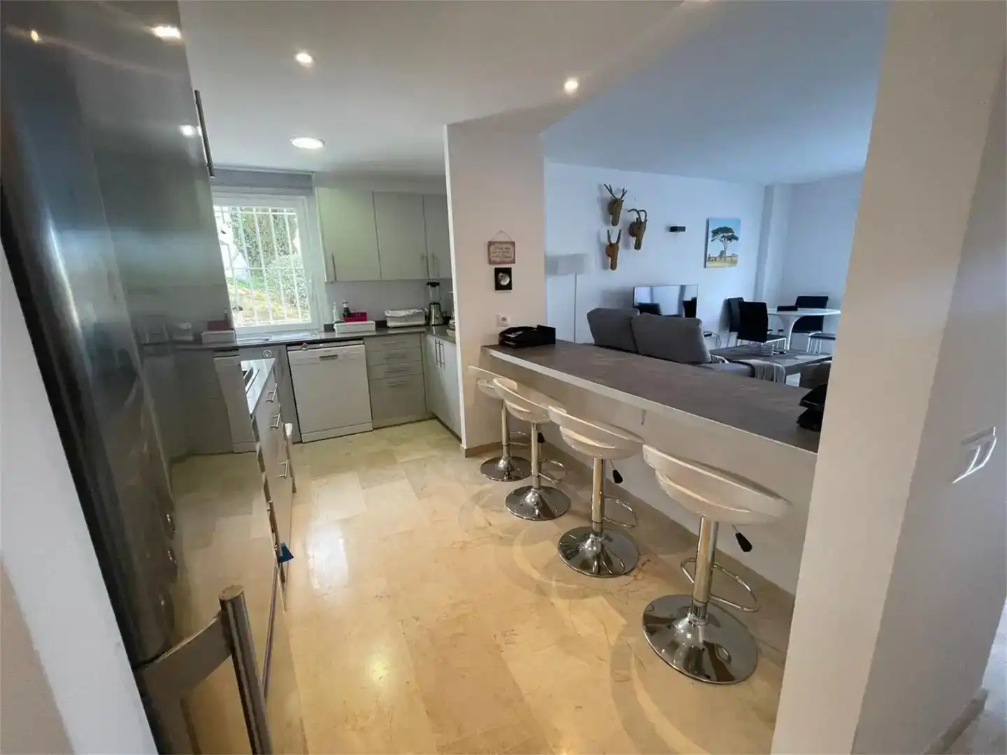 Cocina de Dúplex en venta en Santa Eulària des Riu con Aire acondicionado, Piscina y Amueblado