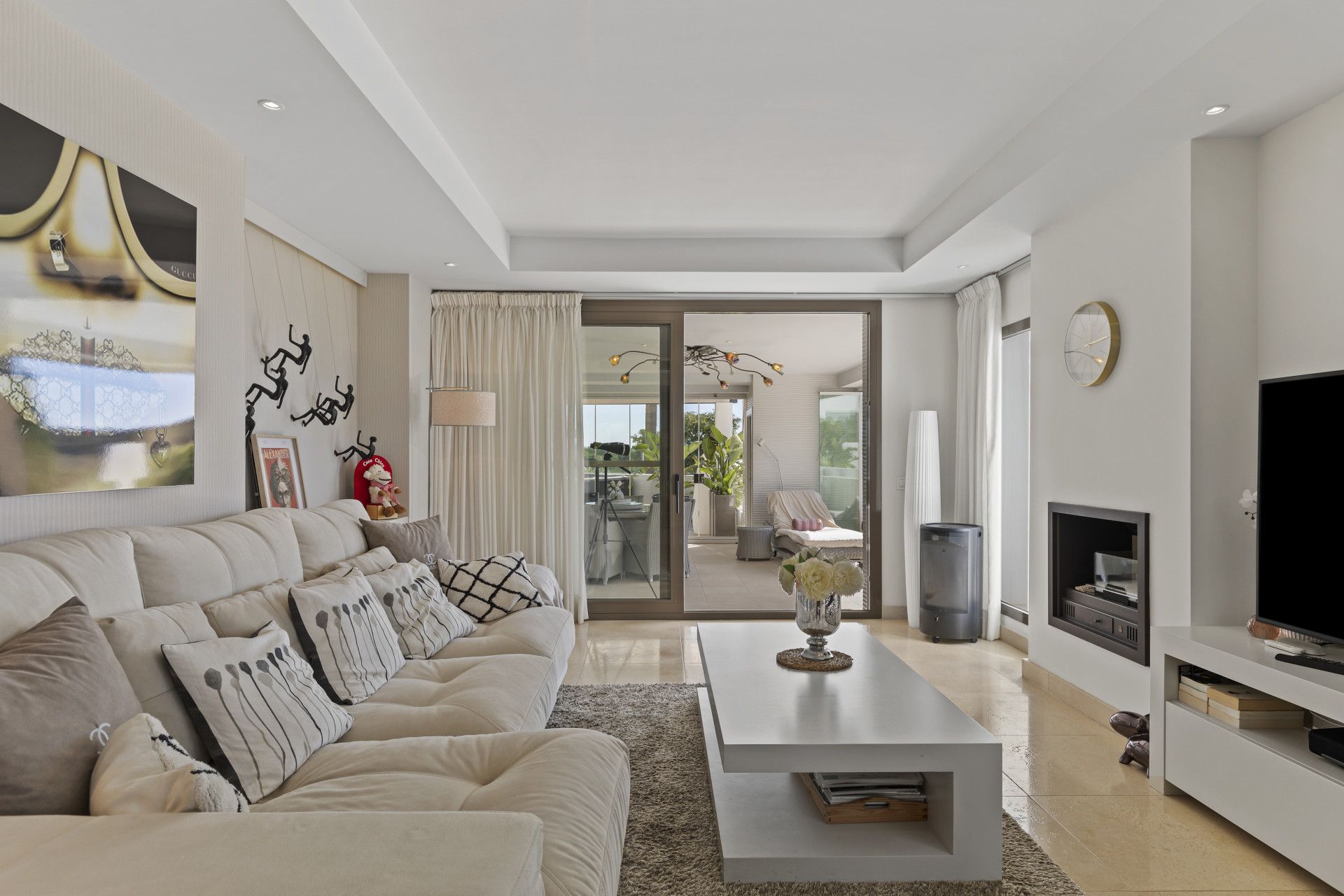 Living room of Planta baja for sale in Casares  with Air Conditioner, Terrace and Storage room