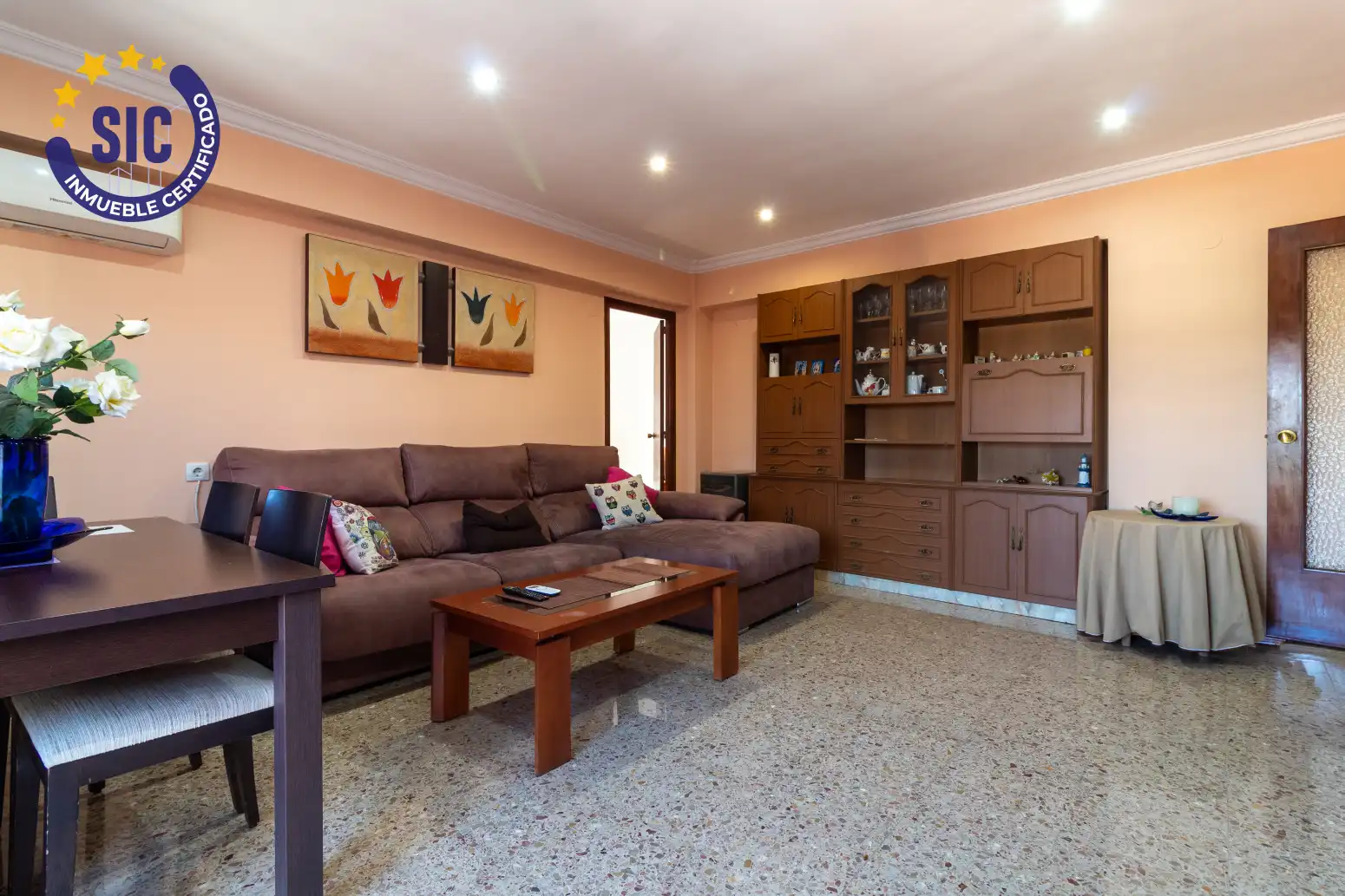 Sala de estar de Piso en venta en Gilet con Calefacción y Balcón