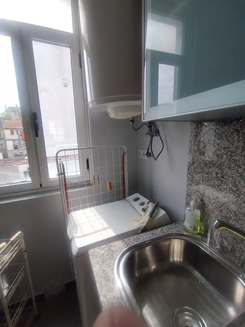 Kitchen of Flat for rent in Ferrol  with Air Conditioner and Furnished